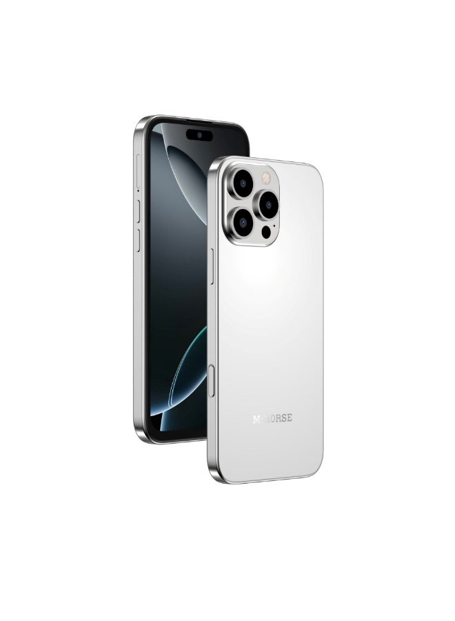 هاتف M-HORSE M16 Pro Max سعة 256GB رام 12GB – يدعم NFC وشحن سريع – لون تيتانيوم